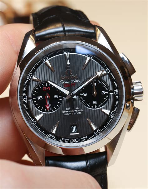 omega aqua terra chronograph gmt replica|omega aqua terra 150m price.